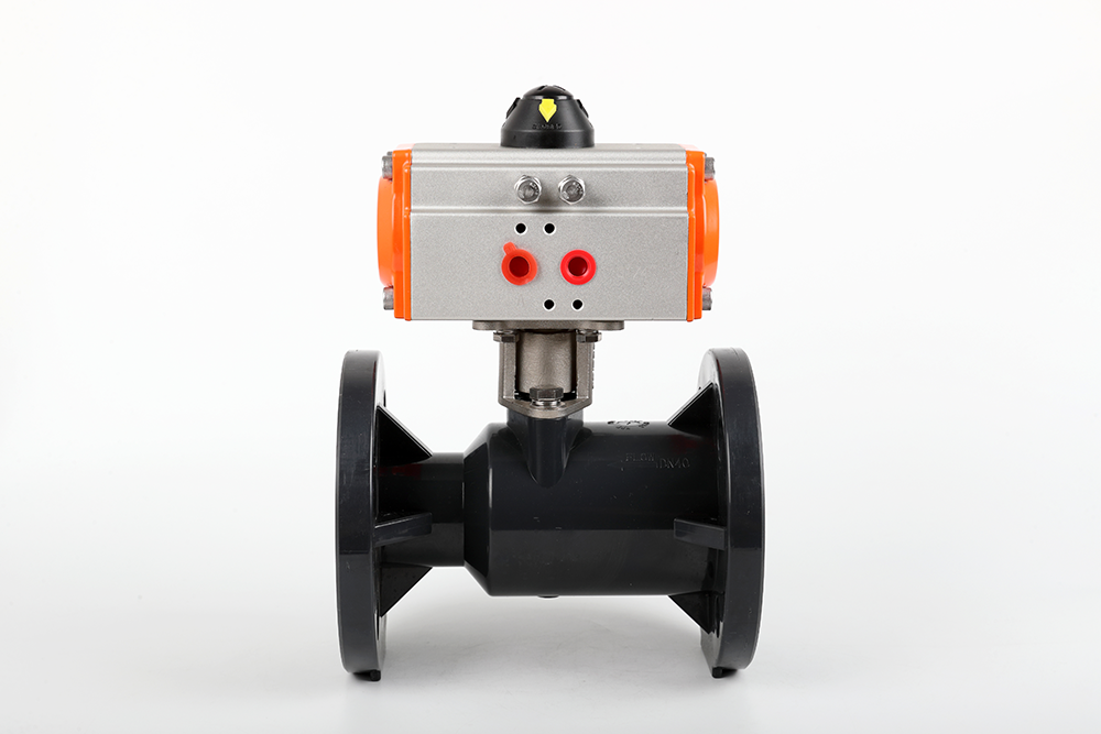 雷鸣镇气动法兰一体球阀